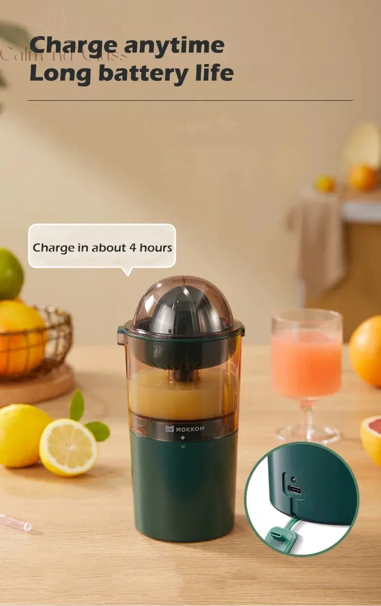 250ML Electric Juicer Blender Portable Fruit Extractor Orange Juice Maker Mini Mixer Usb Rechargeable Lemon Extractor Calm and Class