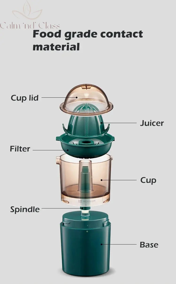 250ML Electric Juicer Blender Portable Fruit Extractor Orange Juice Maker Mini Mixer Usb Rechargeable Lemon Extractor Calm and Class