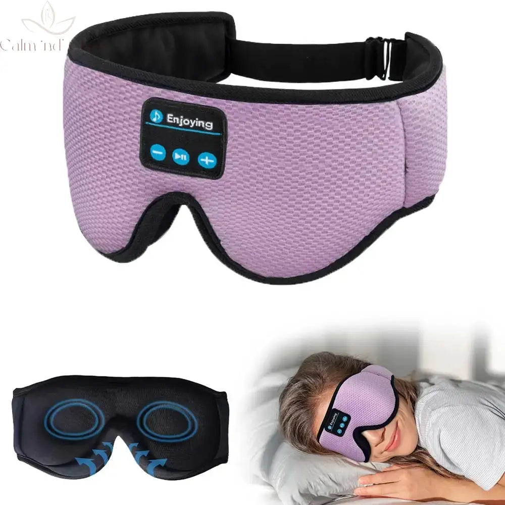 3D Sleeping Mask With Bluetooth Headphones 5.3 Wireless Sleeping Headphones For Side Sleepers Best Gift And Travel Calm and Class