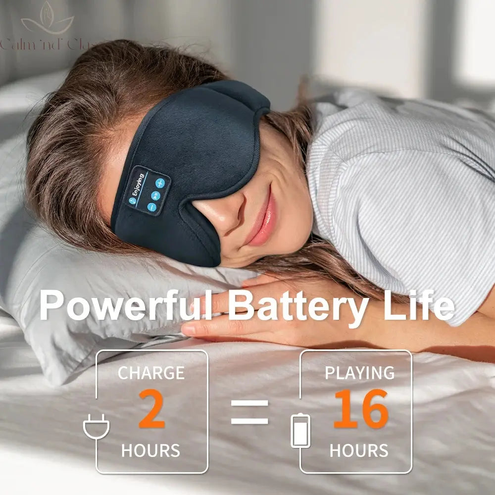 3D Sleeping Mask With Bluetooth Headphones 5.3 Wireless Sleeping Headphones For Side Sleepers Best Gift And Travel Calm and Class