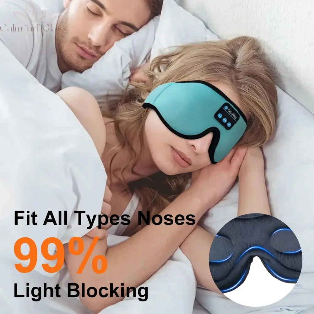 3D Sleeping Mask With Bluetooth Headphones 5.3 Wireless Sleeping Headphones For Side Sleepers Best Gift And Travel Calm and Class