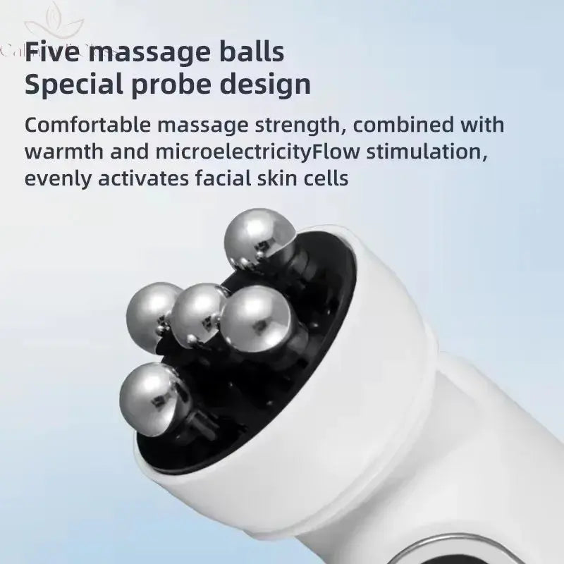 3in1 RF Heating EMS Facial 360° Roller Massager for FIne Lines Lifting Skin Rejuvenation Skin Firm Microcurrent Beauty Machine Calm and Class