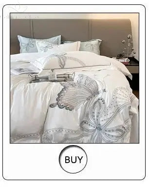 4/6/9Pcs Gorgeous European Palace Style Royal Embroidery Bedding Set Brocade Egyptian Cotton Duvet Cover Bed Sheet Pillowcases Calm and Class