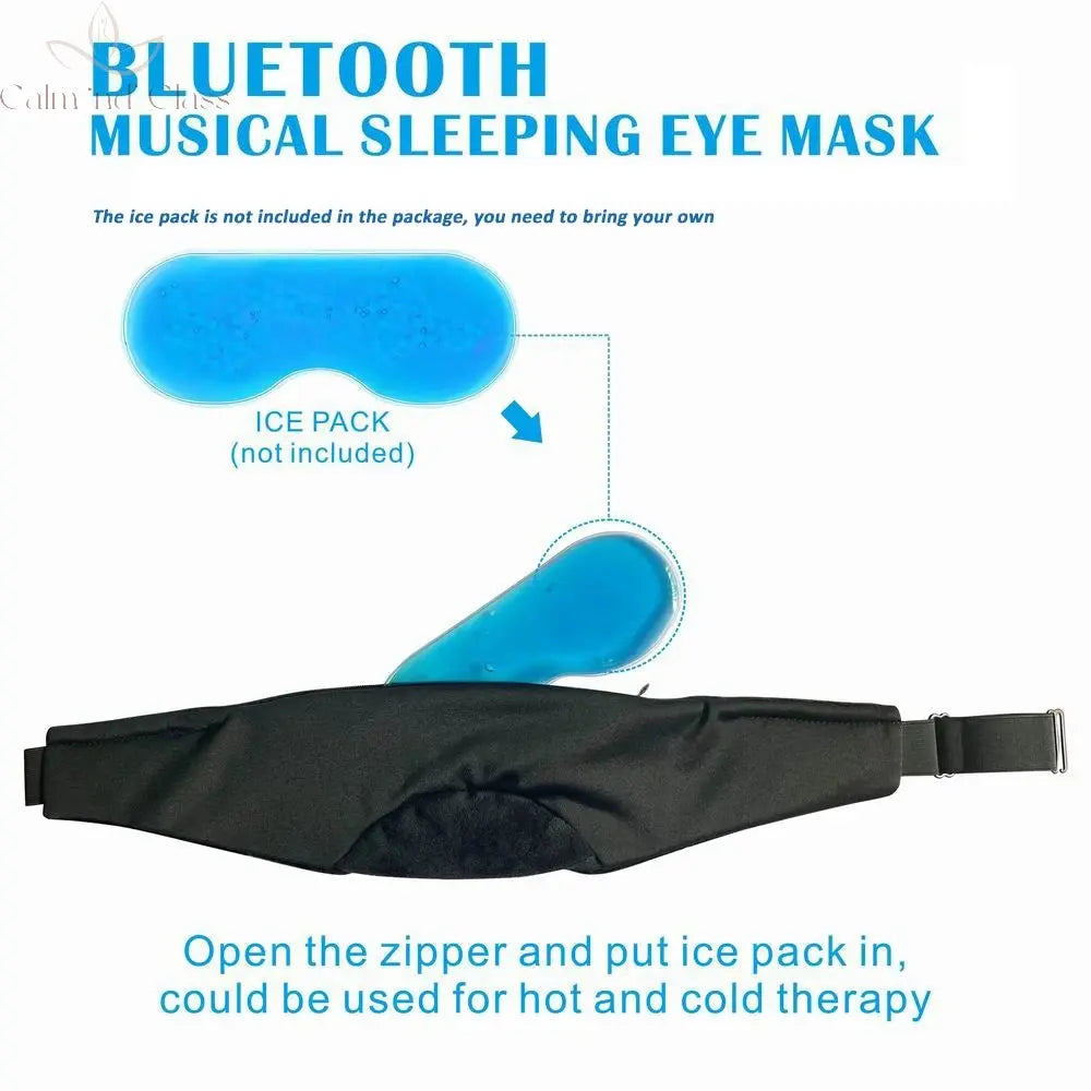 5.2 Bluetooth Headset Sleep Mask 24 White Noise Shading Light Ice Feeling Ultra-thin Lining Sleep Mask Noise Reduction Calm and Class