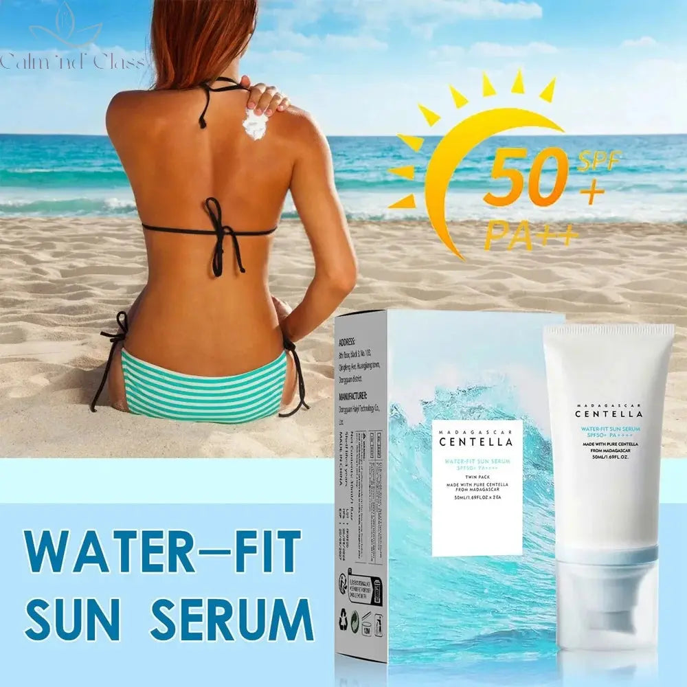 50+ Facial Sunscreen Centella Protector Solar Sunblock Skin Whitening Cream Korean Moisturizing Protector Care Body Sunscreen Calm and Class