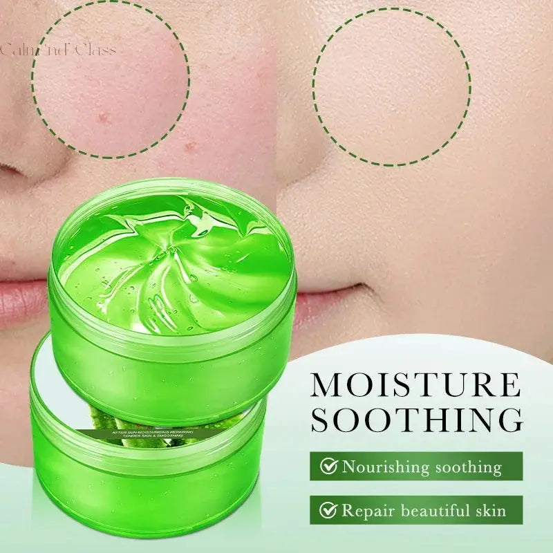 99% Aloe Vera Gel Moisturing Face Cream Soothing Shrink Pores Acne Treatment Day Cream Sleeping Mask Skin Care Products 300g Calm and Class