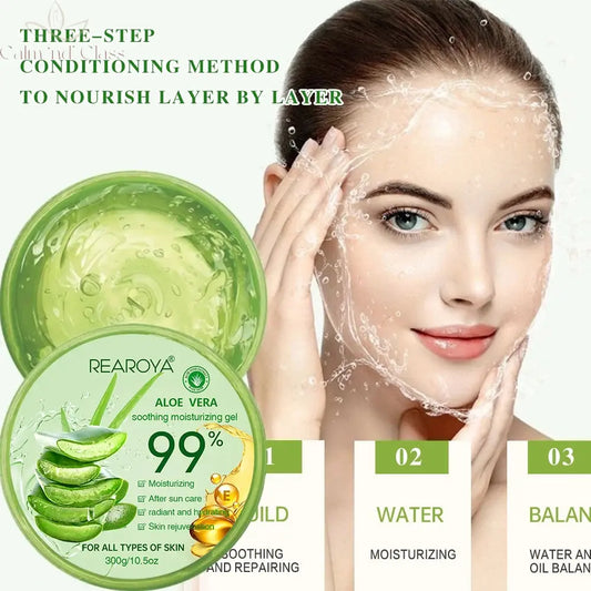 99% Aloe Vera Moisturizing Gel Creams Refreshing Non Sticky Facial Facial Wash Free Deep Nourishing Maintain Skin Face Care Calm and Class