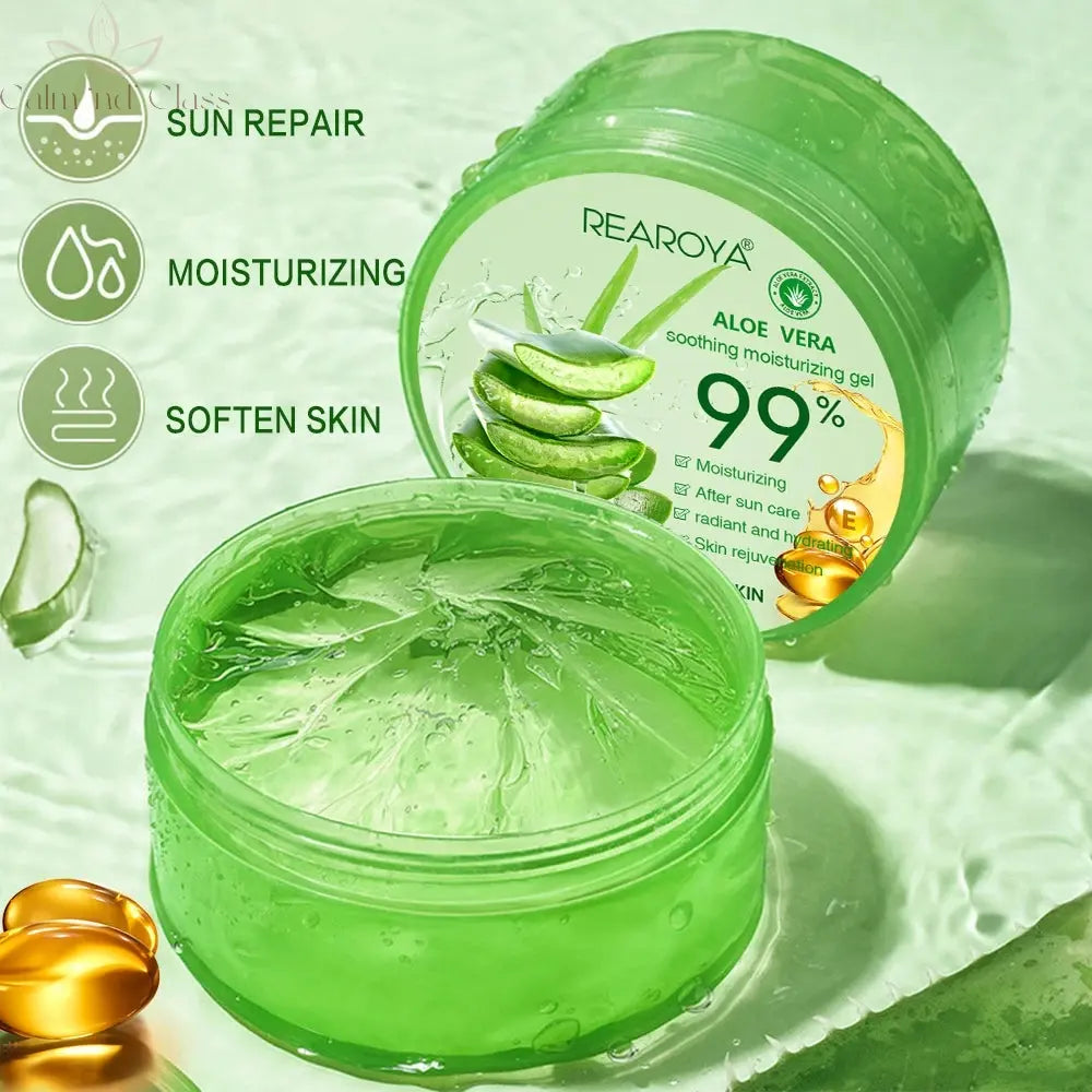 99% Aloe Vera Moisturizing Gel Creams Refreshing Non Sticky Facial Facial Wash Free Deep Nourishing Maintain Skin Face Care Calm and Class