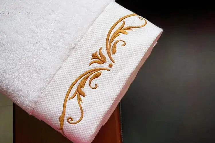 AHSNME White Cotton Personalise Bath Towels Hotel SPA Club Sauna Beauty Salon Custom Embroidery Logo Restaurant Hand Towel Calm and Class