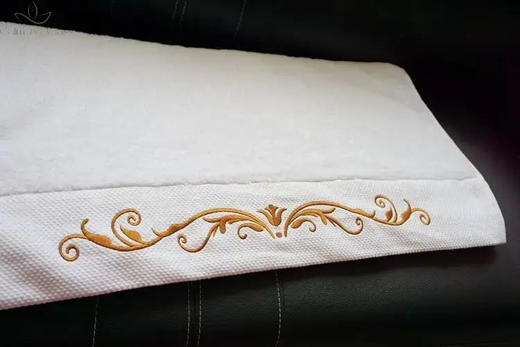 AHSNME White Cotton Personalise Bath Towels Hotel SPA Club Sauna Beauty Salon Custom Embroidery Logo Restaurant Hand Towel Calm and Class