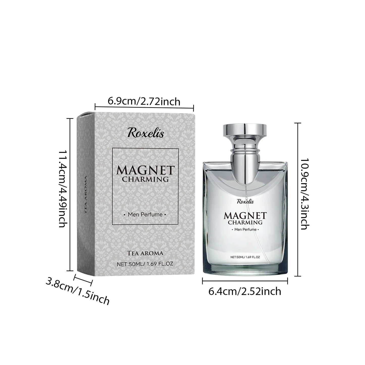 Roxelis 50ml Magnet Charming Men Perfume Tea Aroma Elegance