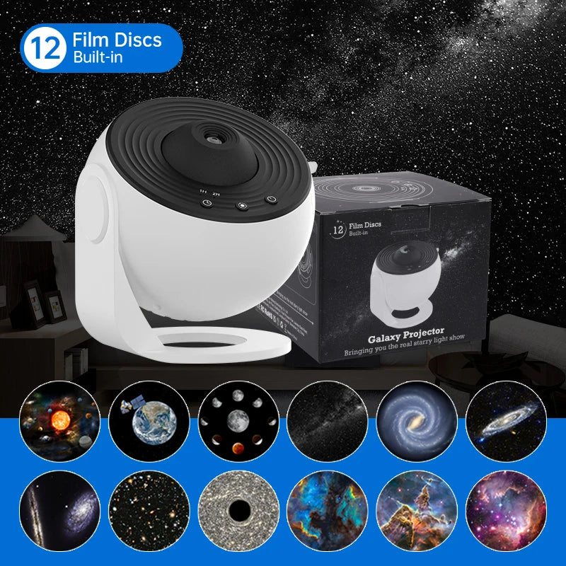 Night Light Galaxy Projector Starry Sky Projector 360 Rotate Planetarium Lamp For Kids Bedroom Gift