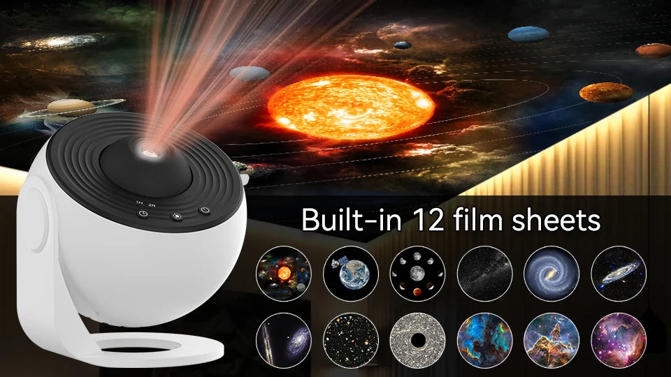 Night Light Galaxy Projector Starry Sky Projector 360 Rotate Planetarium Lamp For Kids Bedroom Gift