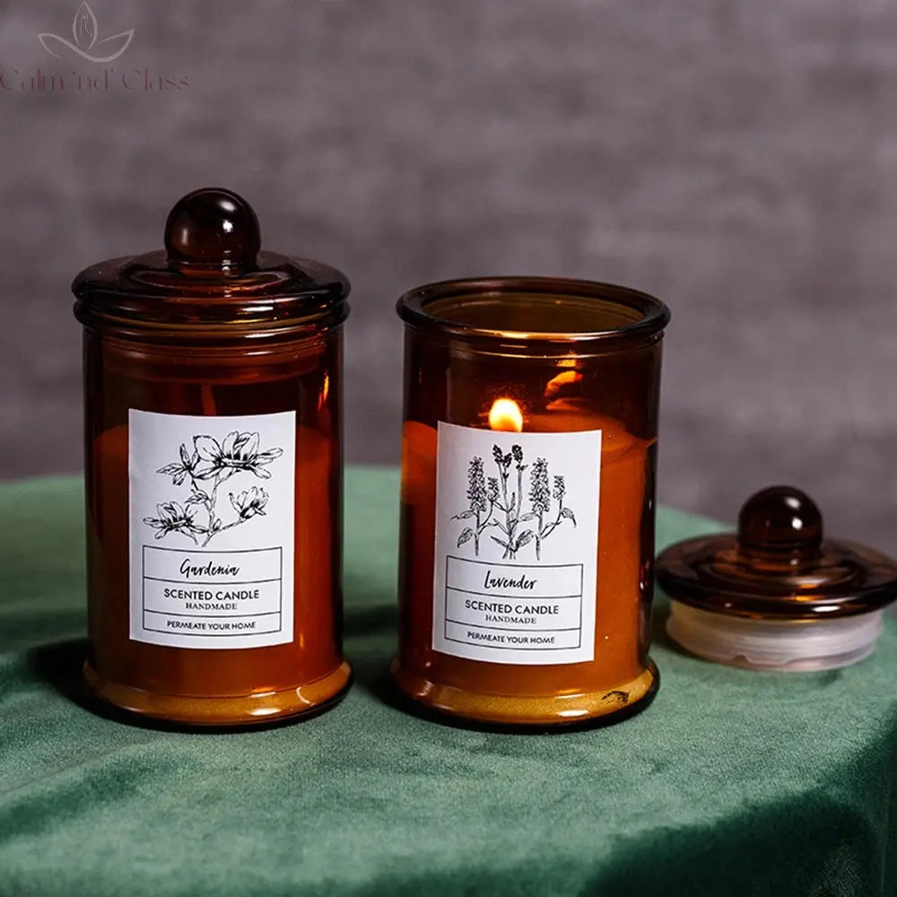 Aromatherapy Candles, Soy Wax, Small Tea Jars, Fragrance Gift, Handheld Gift Calm and Class