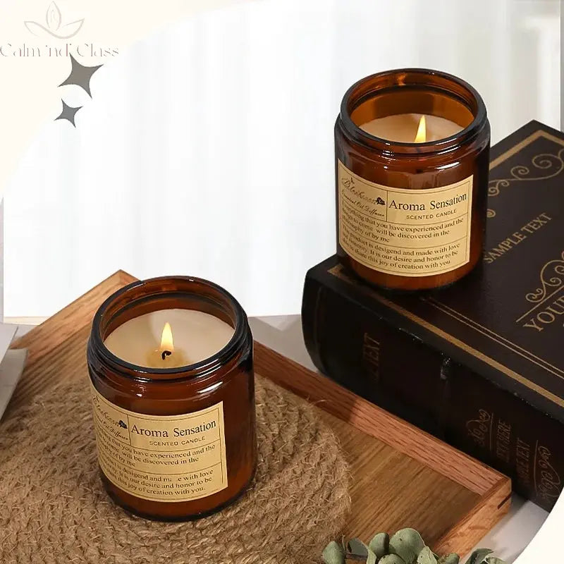 Aromatherapy essential oil candle smokeless soybean candle cup household fragrance ornament souvenir Calm and Class