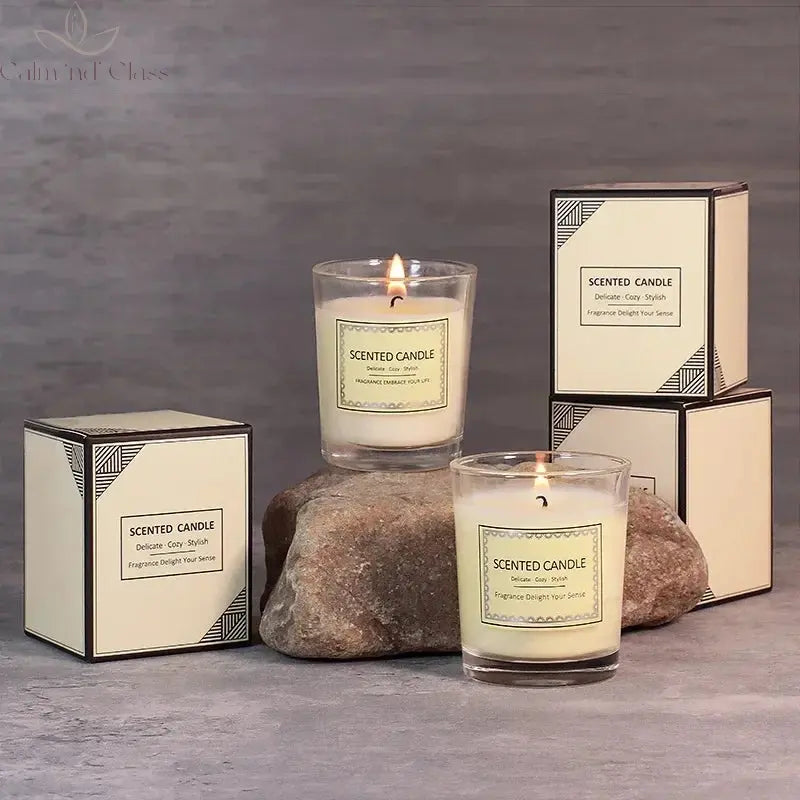 Candle Fragrance Atmosphere Companion Gift Hotel Clubhouse Smoke free Aromatherapy Candles Calm and Class