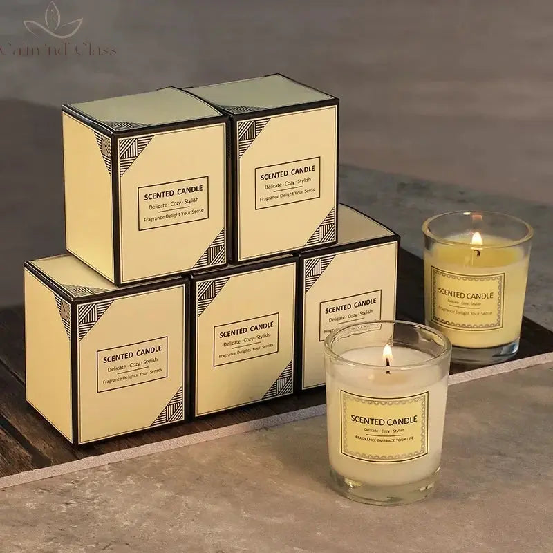 Candle Fragrance Atmosphere Companion Gift Hotel Clubhouse Smoke free Aromatherapy Candles Calm and Class