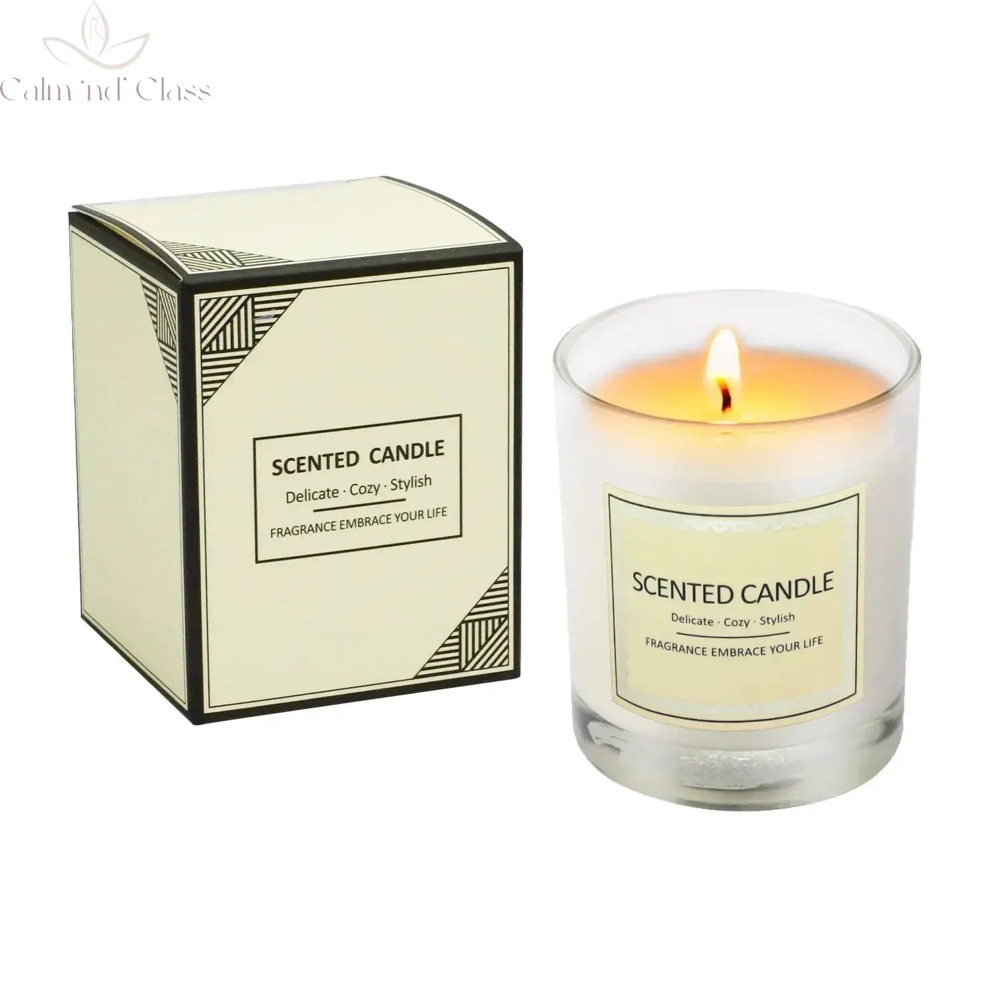 Candle Fragrance Atmosphere Companion Gift Hotel Clubhouse Smoke free Aromatherapy Candles Calm and Class