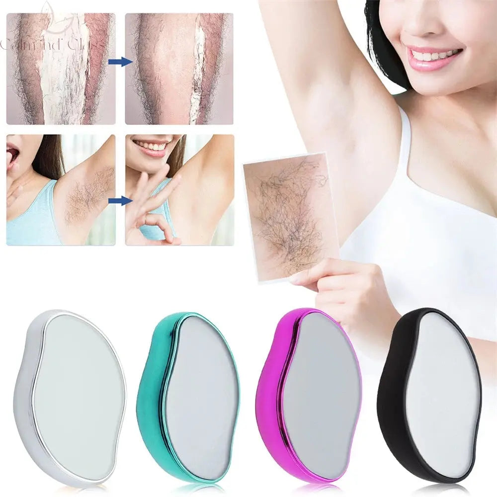 Crystal Physical Hair Removal Eraser Glass Hair Remover Painless Epilator Easy Cleaning Reusable Body Care Depilation Tool Calm and Class