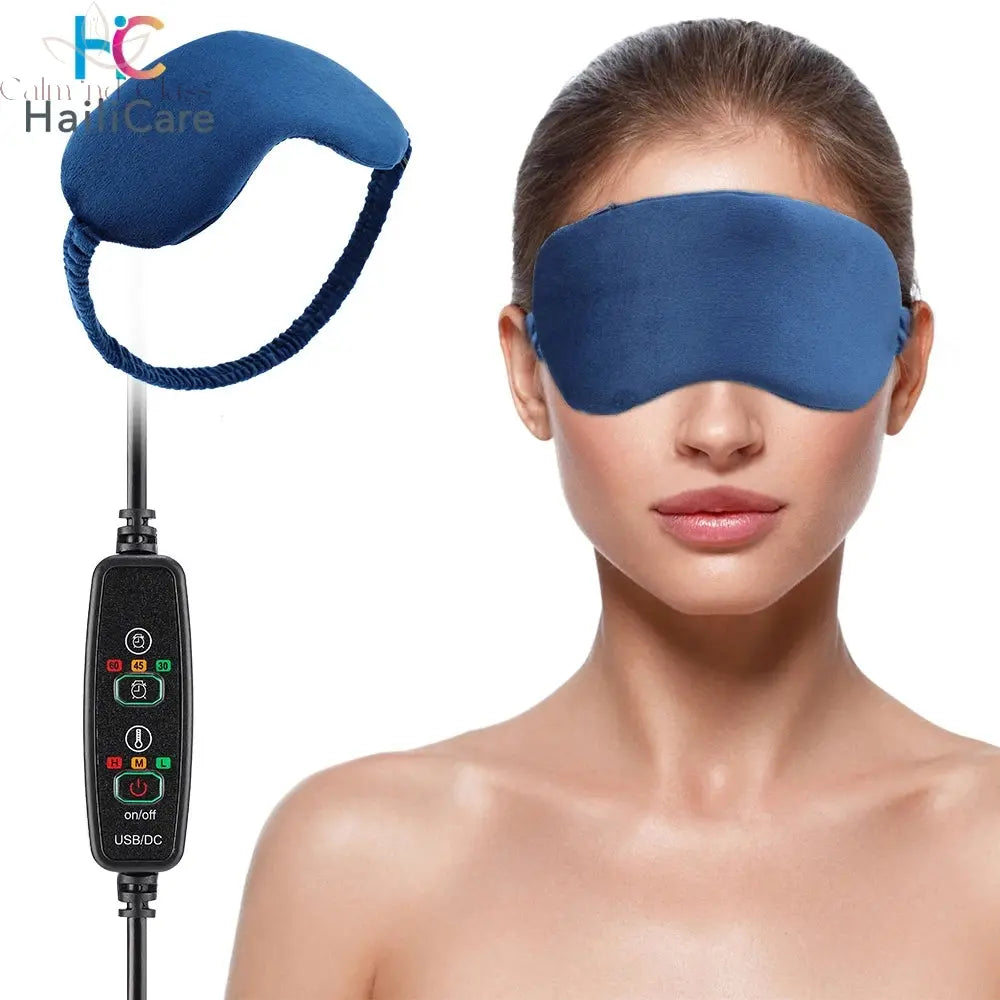 Electric Vibration Eye Massager Heated Eye Mask Wireless Relieve Eye Strain Dark Circles Dry Eye Fatigue Relief Sleeping Mask Calm and Class