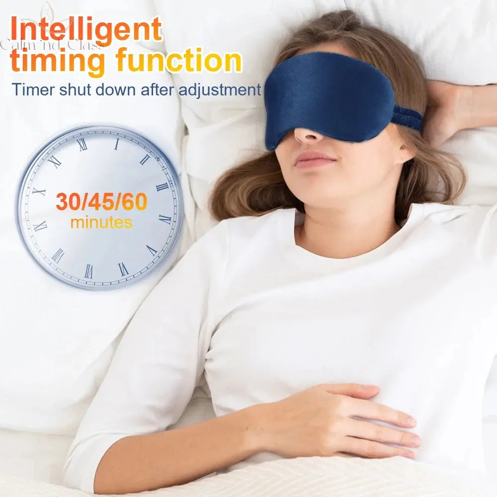 Electric Vibration Eye Massager Heated Eye Mask Wireless Relieve Eye Strain Dark Circles Dry Eye Fatigue Relief Sleeping Mask Calm and Class