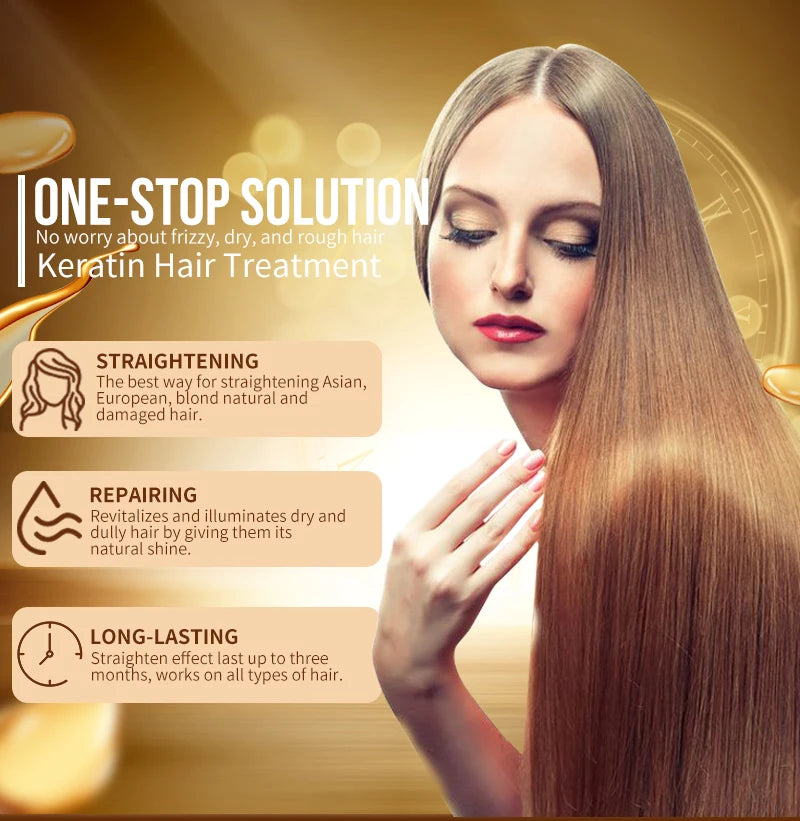 PURC Brazilian Keratin Hair Treatment for Smoothing Repair