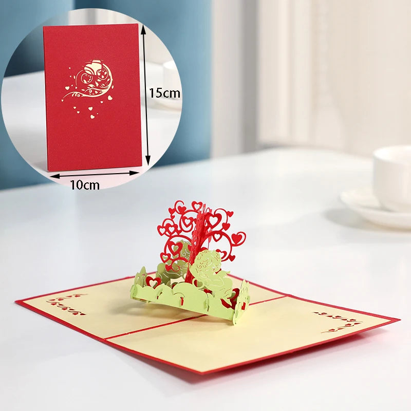 3D Pop Up Card Animal Park Happy Birthday Invitation Card