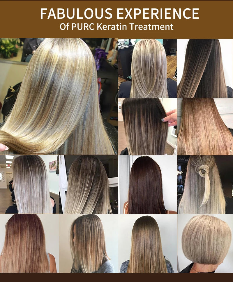 PURC Brazilian Keratin Hair Treatment for Smoothing Repair