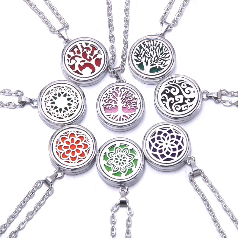 New Tree Of Life Aromatherapy Necklace Essential Oil Locket