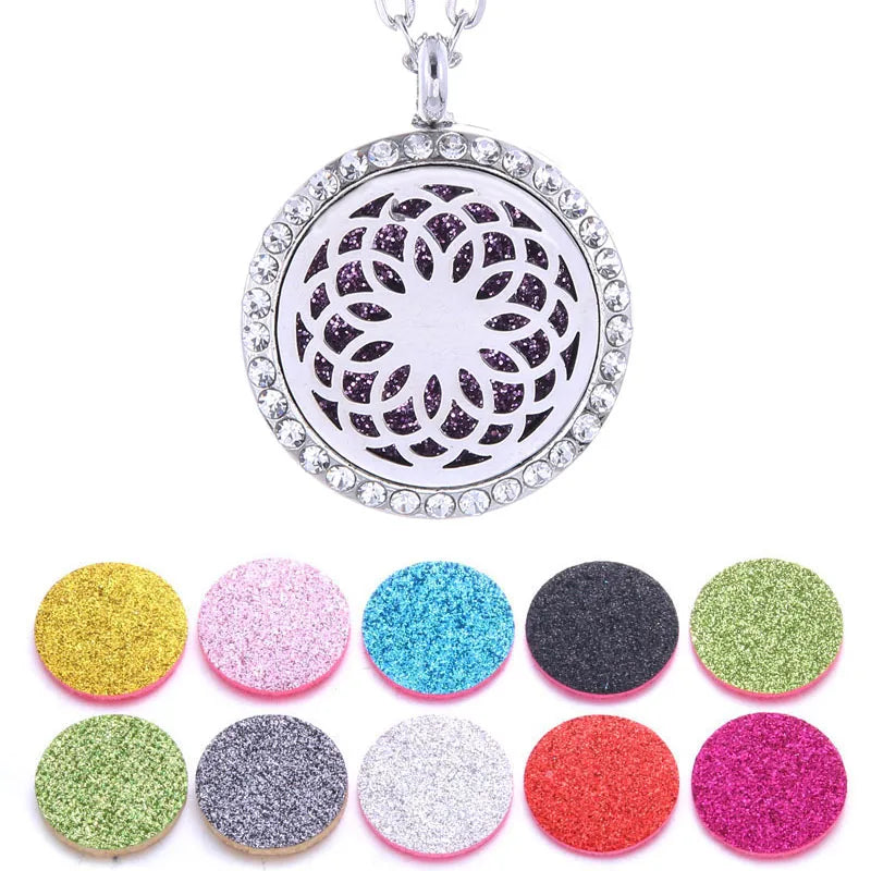 New Tree of Life Aromatherapy Necklace Stainless Steel Pendant