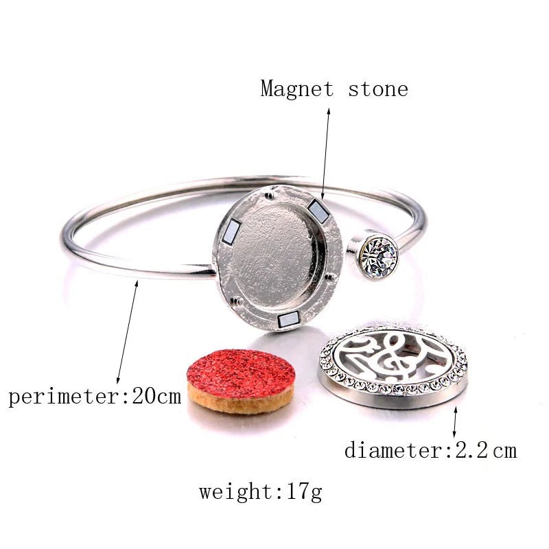 New Aromatherapy Bracelet Diffuser Jewelry Cuff Bangle 2023