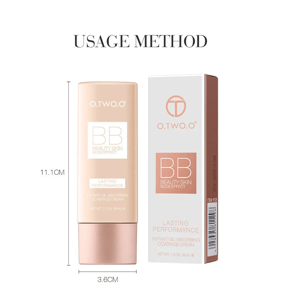 O.TWO.O Makeup Base BB Cream Natural Whitening Liquid Foundation