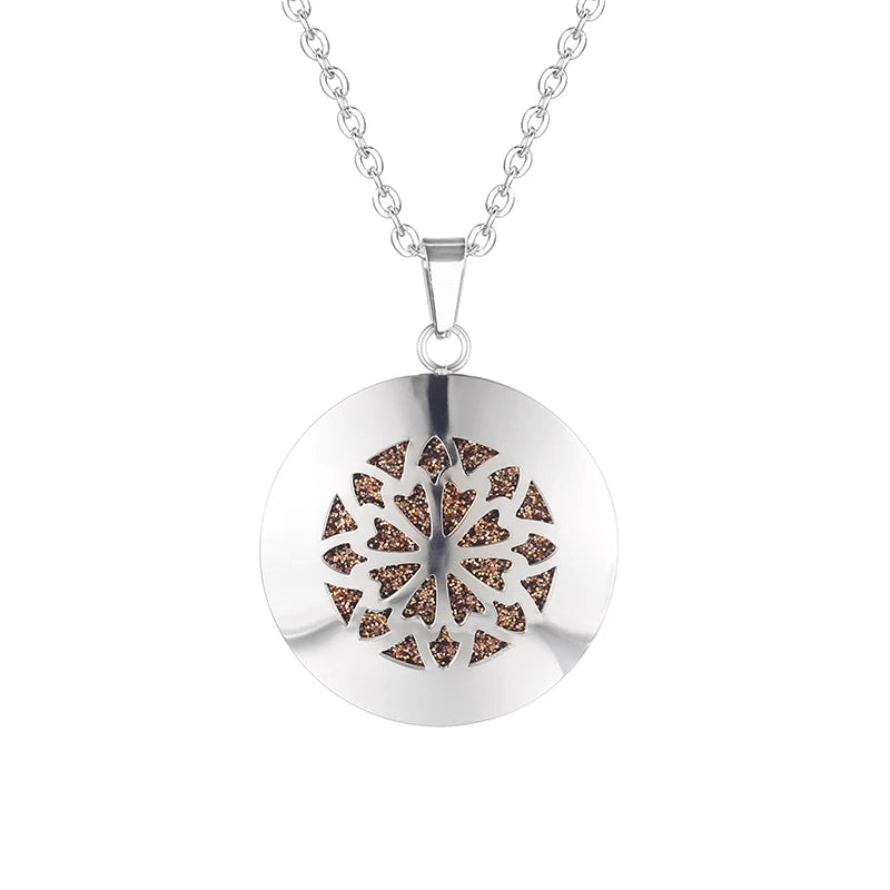 New Simple Aromatherapy Essential Oil Diffuser Locket Necklace for Women