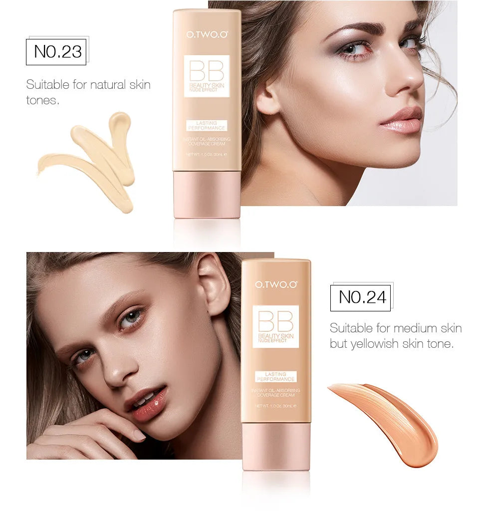 O.TWO.O Makeup Base BB Cream Natural Whitening Liquid Foundation