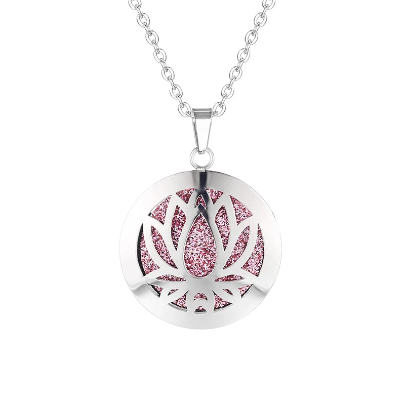 New Simple Aromatherapy Essential Oil Diffuser Locket Necklace for Women