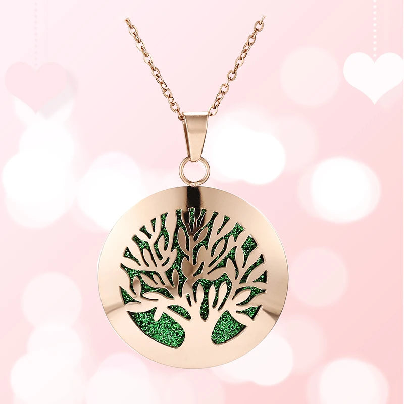 Lotus Necklace Aromatherapy Essential Oil Diffuser Locket