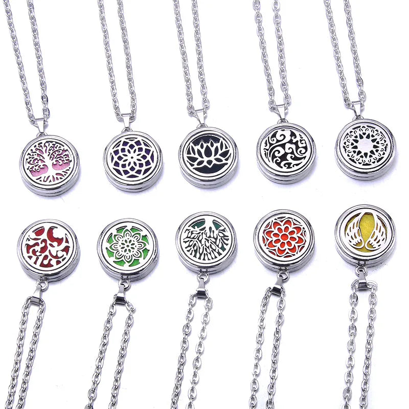 New Tree Of Life Aromatherapy Necklace Essential Oil Locket