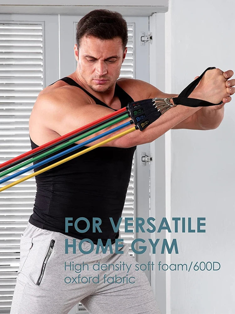 150lb Fitness Resistance Bands Set for Tranquil Home Workouts