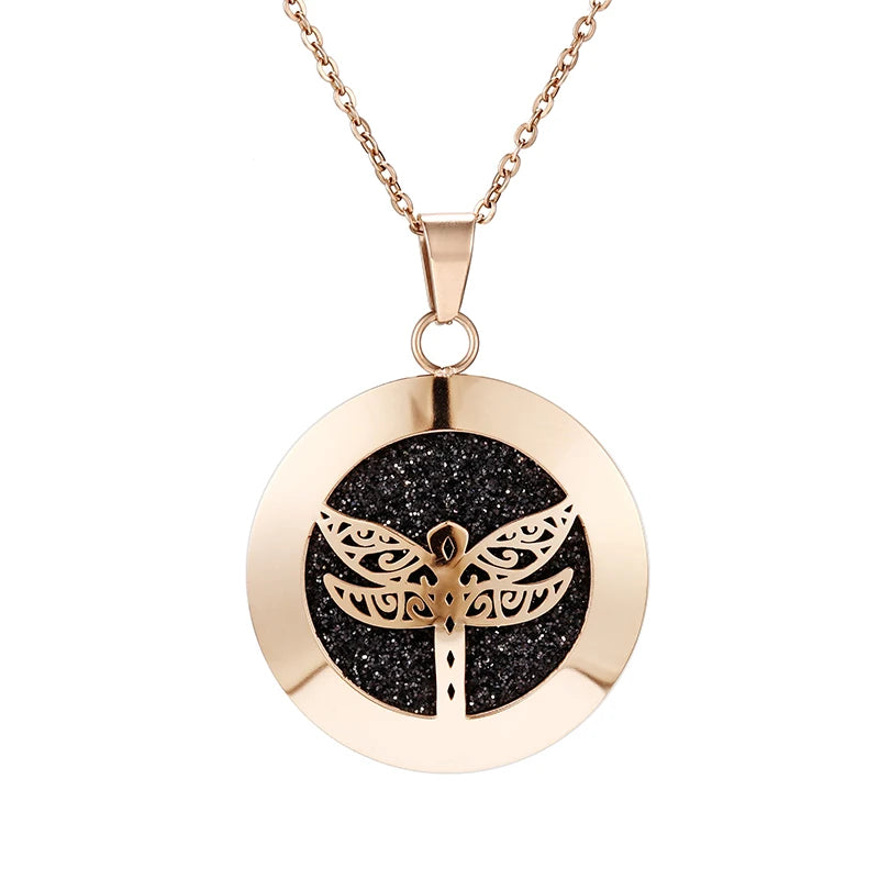 Lotus Necklace Aromatherapy Essential Oil Diffuser Locket