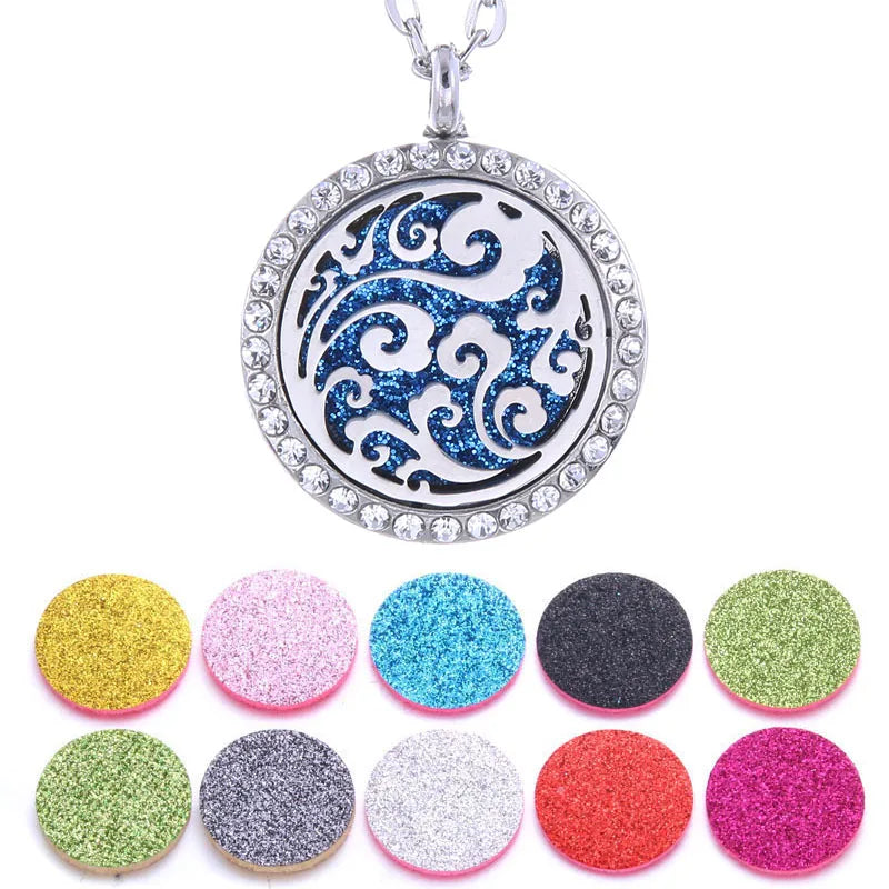 New Tree of Life Aromatherapy Necklace Stainless Steel Pendant