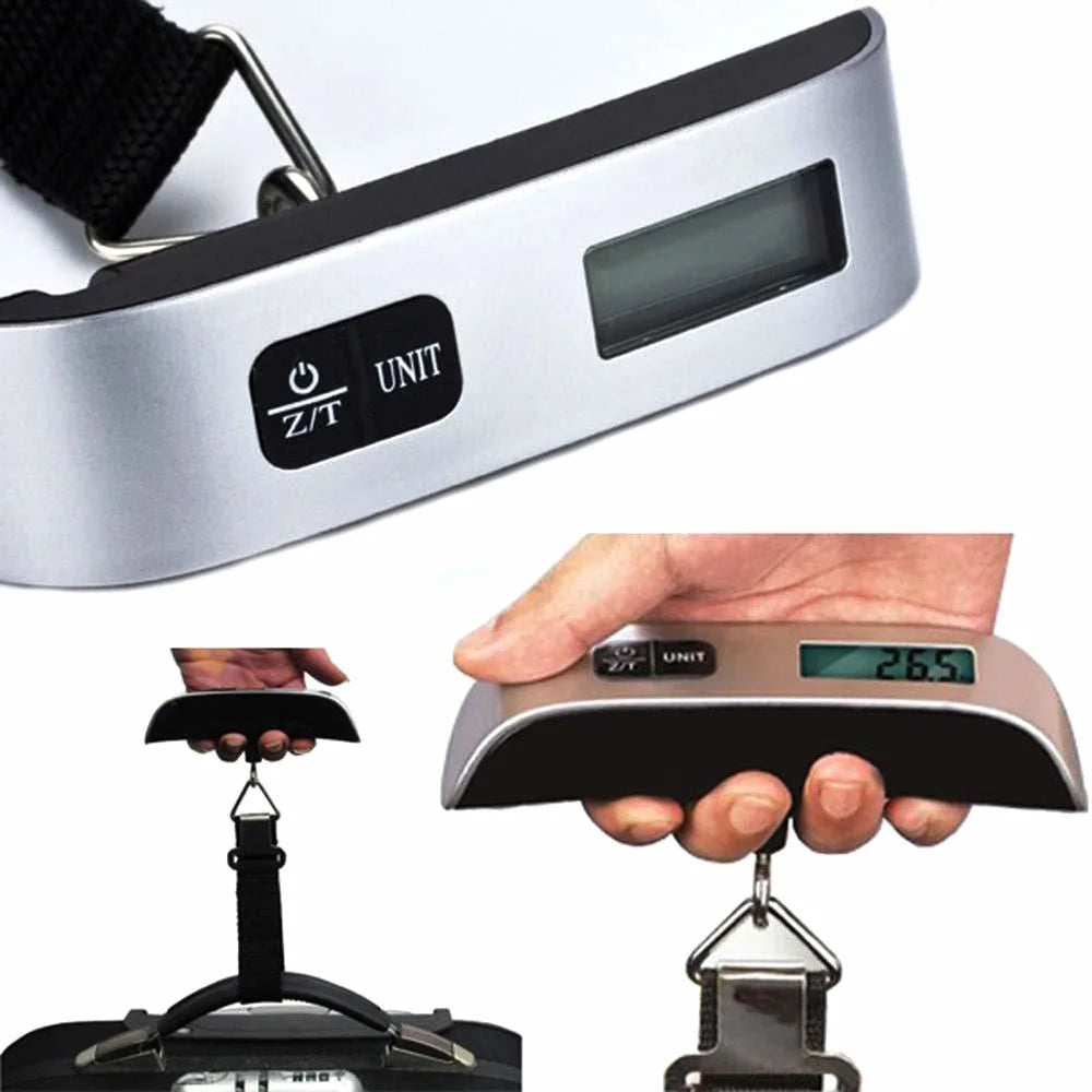 Portable Scale Digital LCD Display 110lb/50kg Travel Weighing Tool