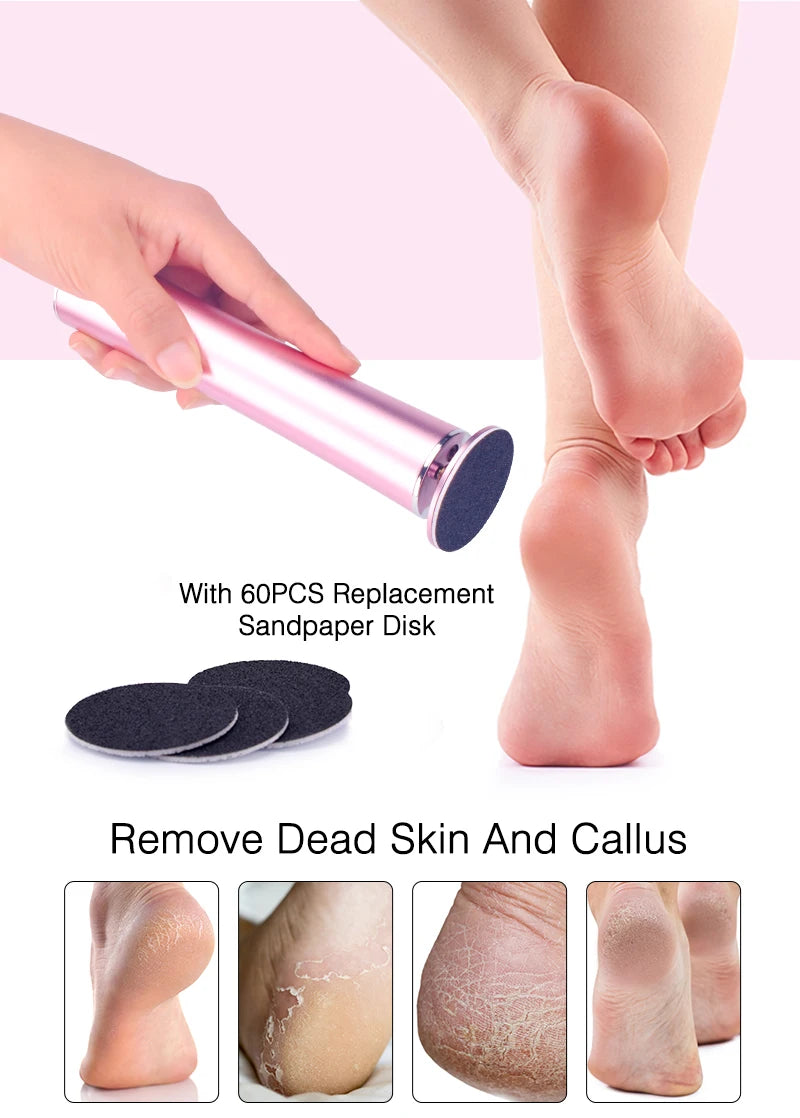 USB Rechargeable Wireless Foot File Callus Remover Tool