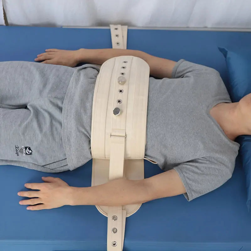 Lying Bed Abdomen Magnetic Lock Belt Restraint For Nursing