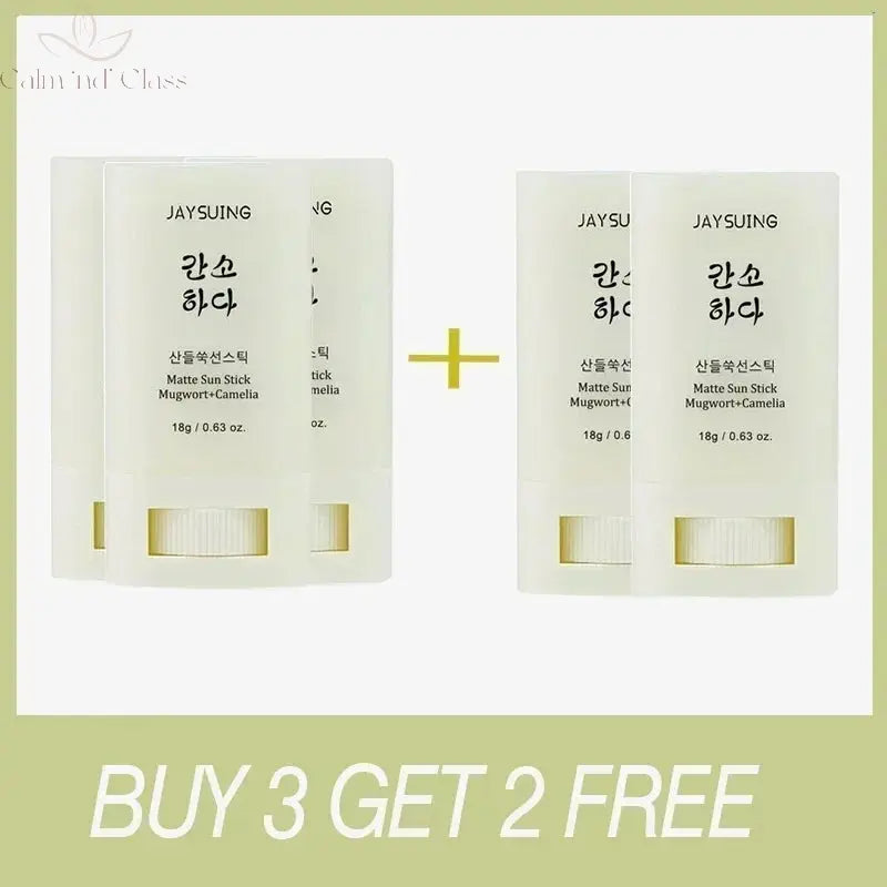 HOT SALE Sunscreen Stick Matte Sun Stick Refreshing SPF50+ UV Protective Face Anti Oxidant Oil-control Whitening Sunscreen Korea Calm and Class