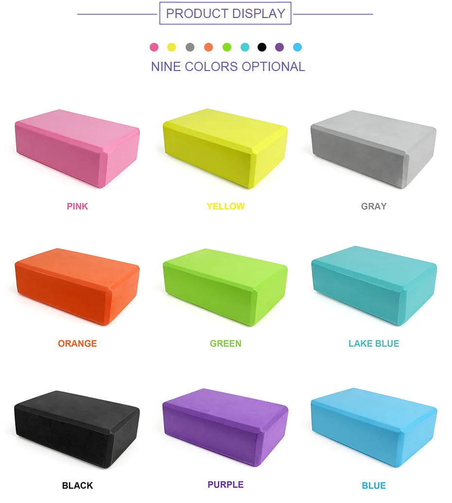 EVA Foam Yoga Block Props for Pilates and Fitness Home