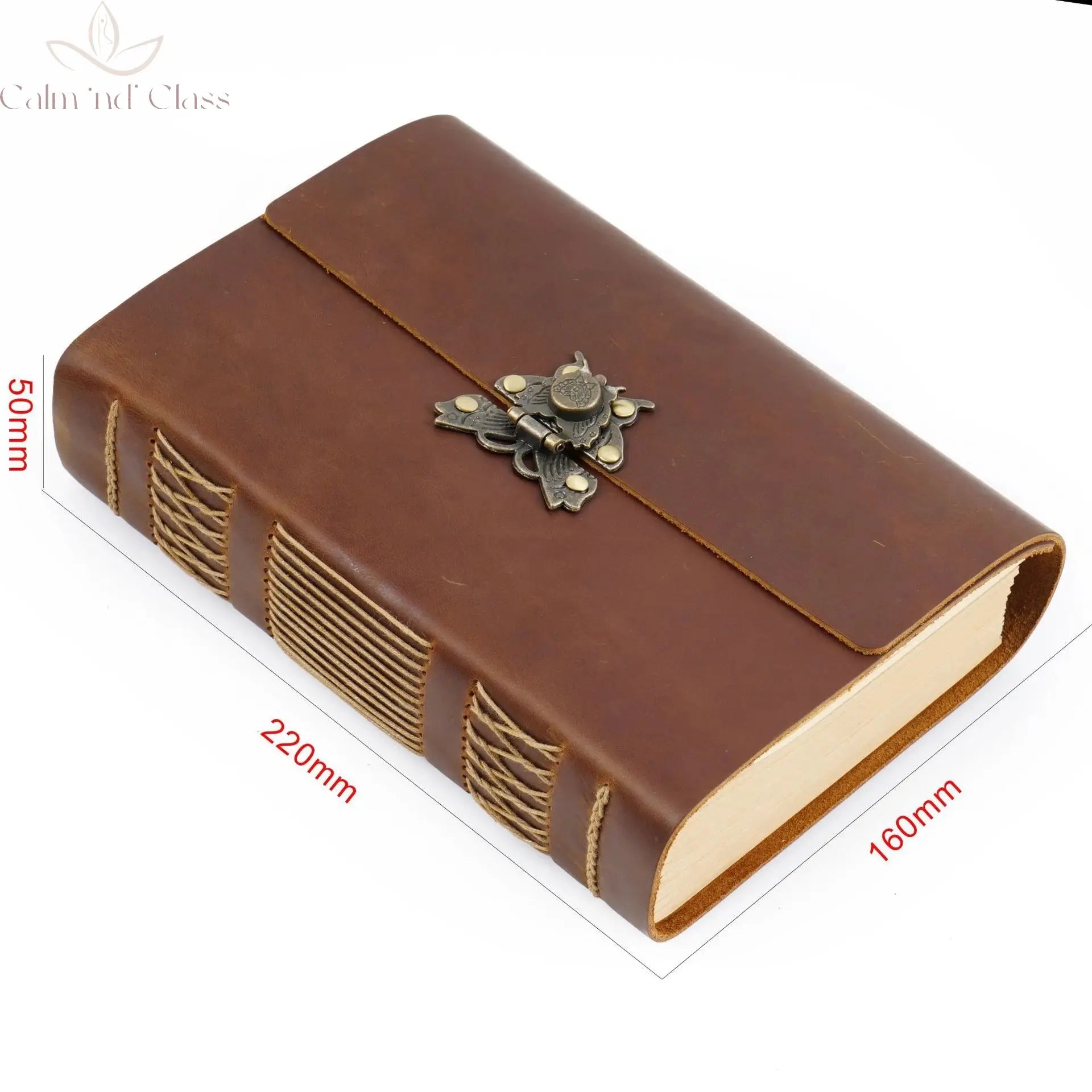 Handmade Sketchbook Loose-leaf Book Head Layer Cowhide Creative Diary Retro Traveler Thread-bound Notepad Thickened Notebook Calm and Class