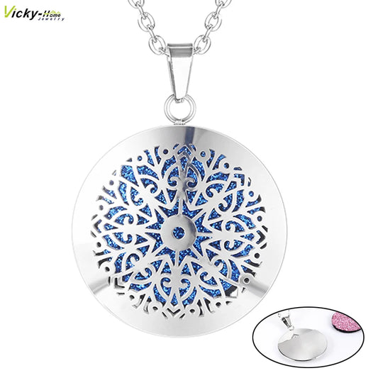 New Simple Aromatherapy Essential Oil Diffuser Locket Necklace for Women