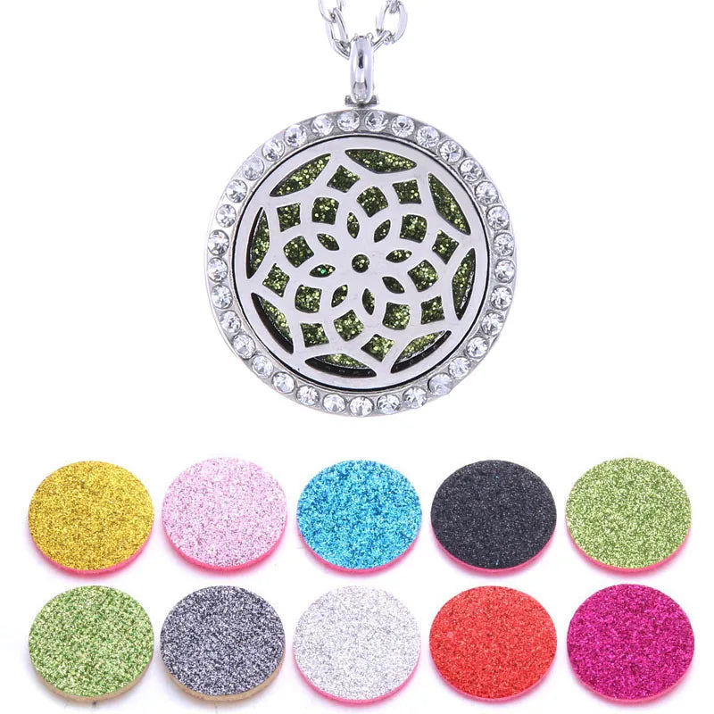 New Tree of Life Aromatherapy Necklace Stainless Steel Pendant