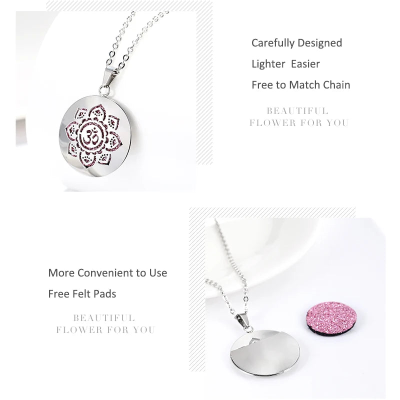 New Simple Aromatherapy Essential Oil Diffuser Locket Necklace for Women