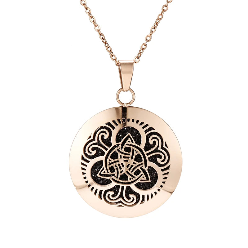 Lotus Necklace Aromatherapy Essential Oil Diffuser Locket